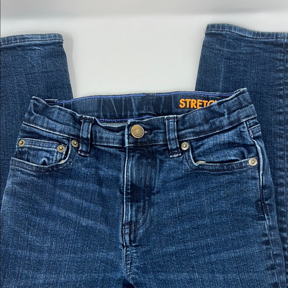 Crew cuts kids denim Blue Jeans size 8 straight leg stretch